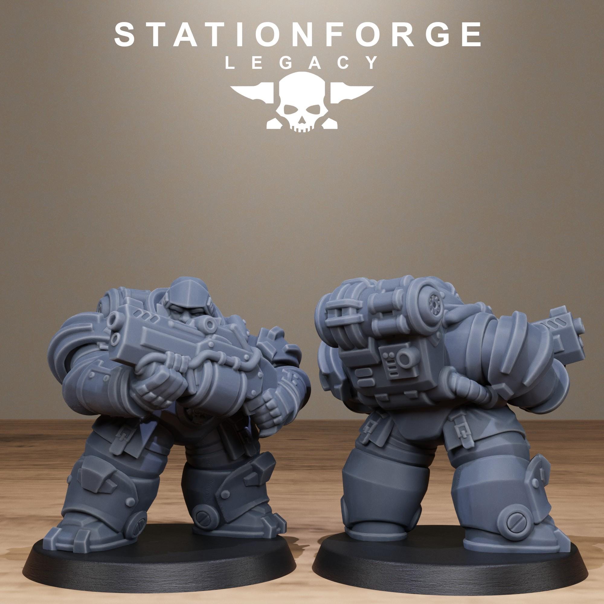 3D Printed Ironvale Heavies by Stationforge Miniatures - Etsy