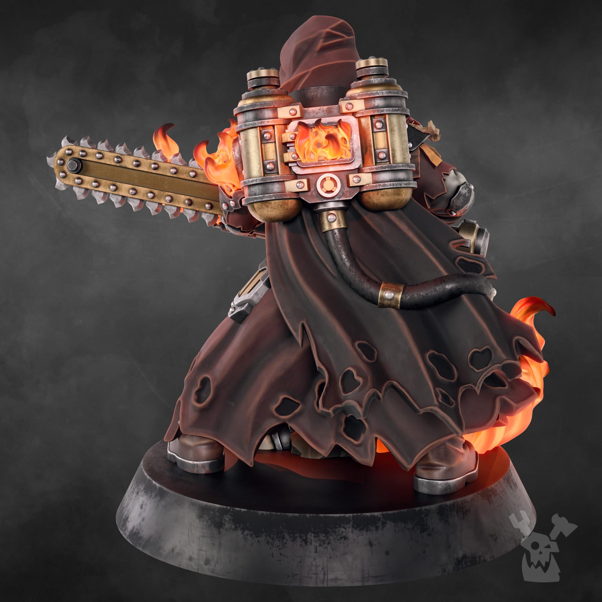 3d Printed Pyro Zealot by Dakkadakka Miniatures - Etsy