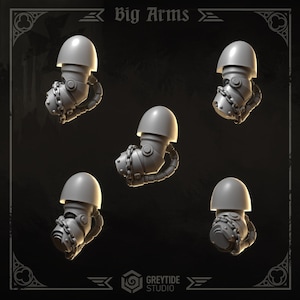 3d Printed Eternal Crusader Big Arms x10 Upgrade Kit by Greytide Studio