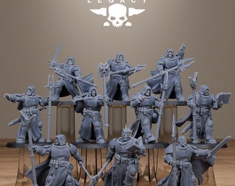 3D Printed Solaris Wizards by StationForge Miniatures