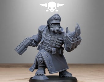 3D Printed FreeGuard Mutant Officer by StationForge Miniatures