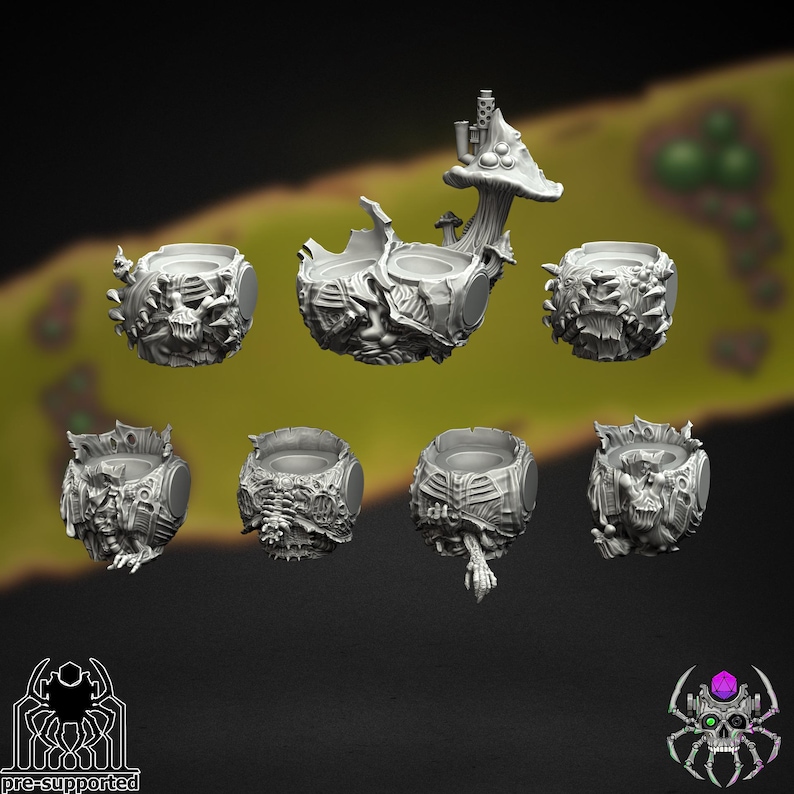 3D Printed Plague Bringer Chests by Eightlegsminiatures - Etsy