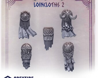 3d Printed Primal Hounds Loincloths #2  x10 by Greytide Studio