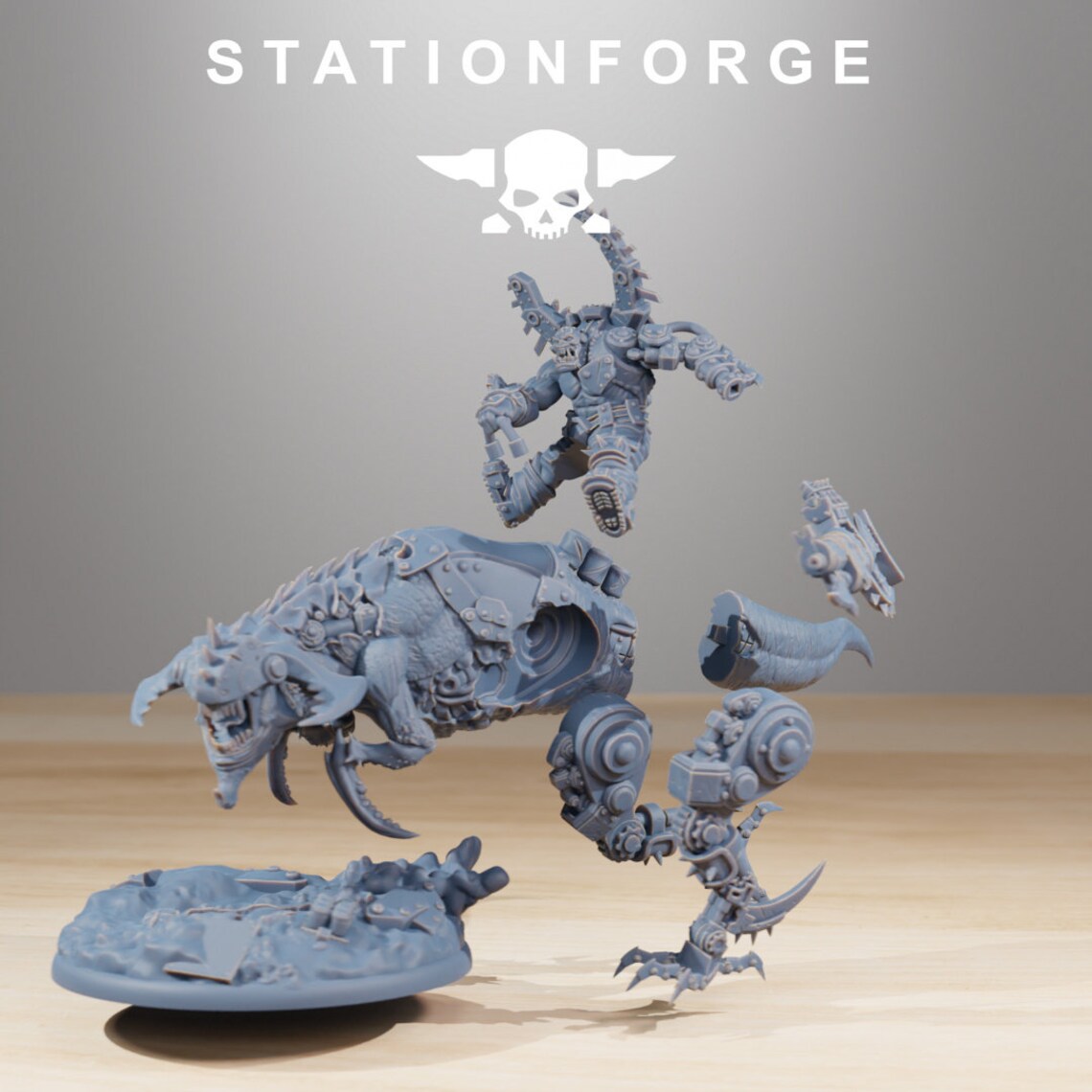 3D Printed Orkaz Beast Boss by Stationforge Miniatures - Etsy