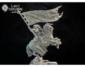 3d Printed Kingdom of Mercia Standard Bearer by Lost Kingdom Miniatures