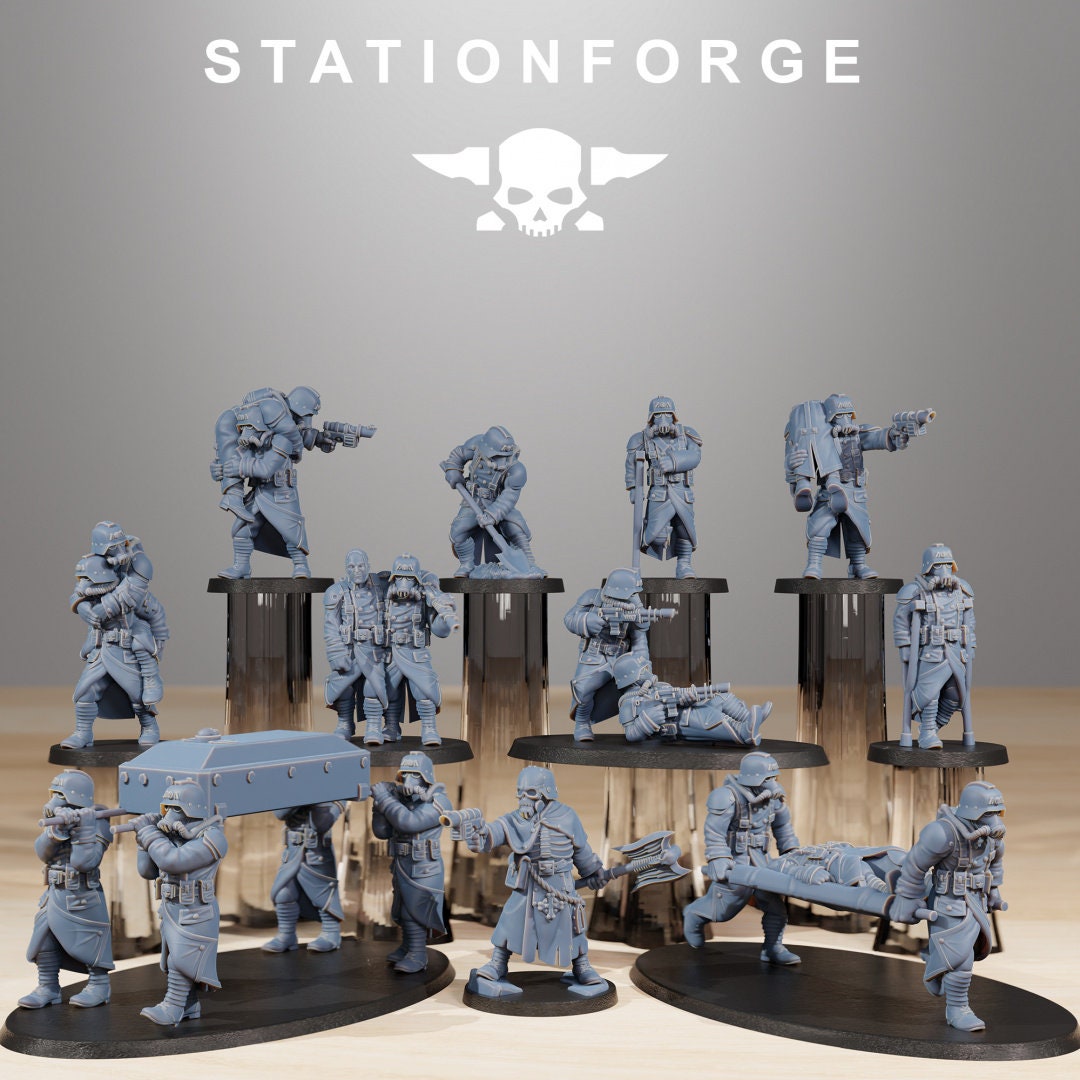 3D Printed Grimguard Casualties by Stationforge Miniatures - Etsy