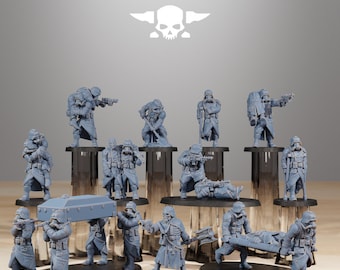 3D Printed GrimGuard Casualties by StationForge Miniatures