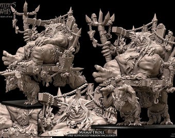 3D printed Mama Troll by Avatars of War