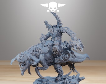 3D Printed Orkaz Beast Boss by StationForge Miniatures