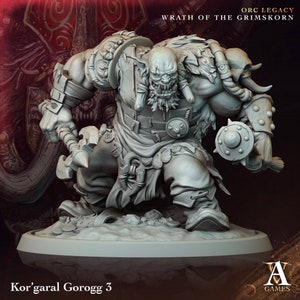 3D Printed Kor&#39;Garal Gorogg by Archvillain Games