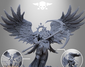 3D Printed Corrupted Archon Angel by StationForge Miniatures