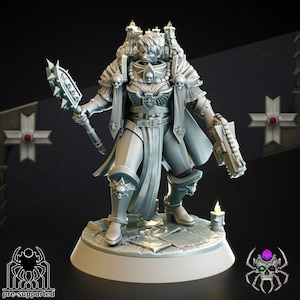 3d Printed Chaplain Widow by EightLegs Miniatures