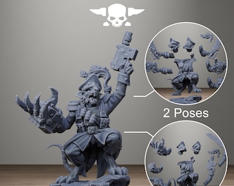 3D Printed Raticus Officer by StationForge Miniatures