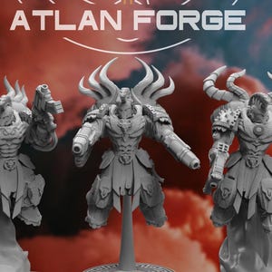3d Printed Minoan Aegis Sciritai by Atlan Forge Miniatures