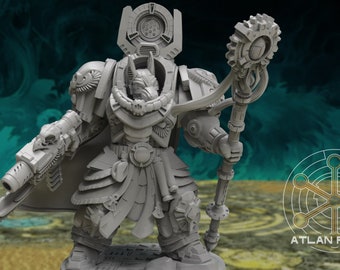 3d Printed Aegyptus Nehebkau Sorceror by Atlan Forge Miniatures