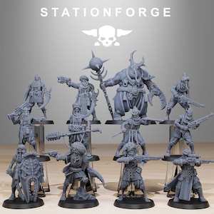 3D Printed Corrupted Guard Lechers by StationForge Miniatures