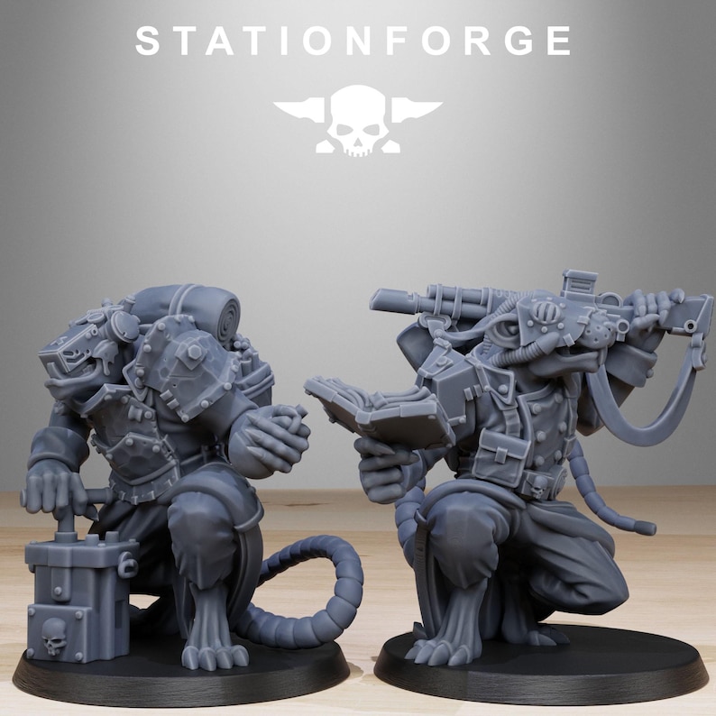 3D Printed Grimguard Raticus by Stationforge Miniatures - Etsy