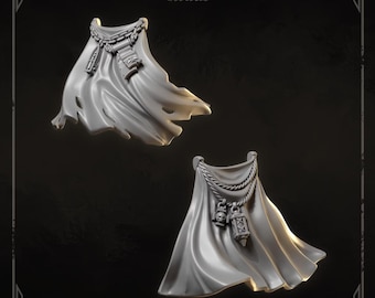 3d Printed Eternal Crusaders Big Armor Cloaks x4 by Greytide Studio