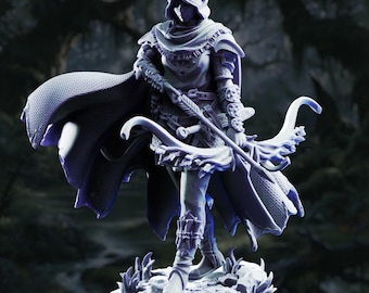 3D Printed Drow Swamp Ranger by DM Stash