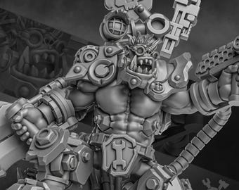 3d Printed Da Orc Tech by DakkaDakka Miniatures