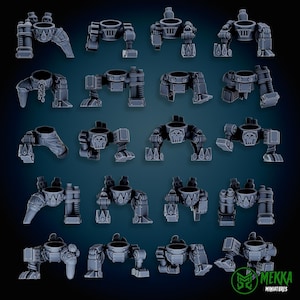3d Printed Cybork Legs by Mekka Miniatures
