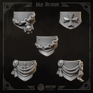 3d Printed Eternal Crusader Hip Armor by Greytide Studio