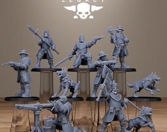 3D Printed Thorncrest Hunters by StationForge Miniatures