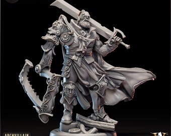 3D Printed Gorm Harek - Clockwork Grafter by Archvillain Games