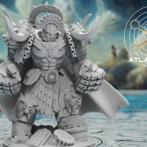 3d Printed Minoan Aegis Captain by Atlan Forge Miniatures