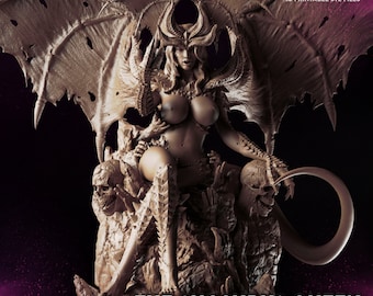3D Printed Succubus Queen by Dark Gods Miniatures