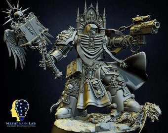 3d Printed Imperial Marine Custos Dogmatis by Meshbrain Labs
