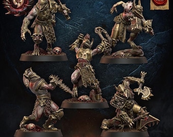 3D Printed Mooncurse Forsaken Regiment x10 by Lost Kingdom Miniatures