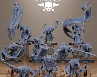 3D Printed Rotfang Plague Bearers by StationForge Legacy Miniatures