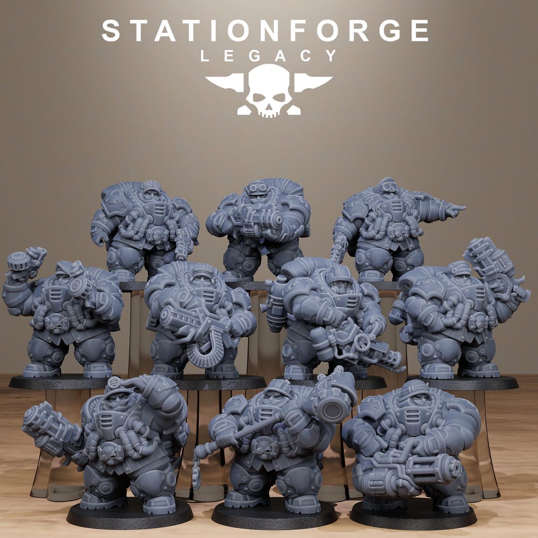 3D Printed Ironvale Gearholders by Stationforge Miniatures - Etsy