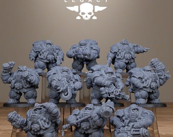 3D Printed Ironvale Gearholders by Stationforge Miniatures - Etsy