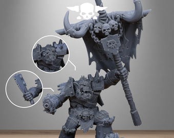 3D Printed Orkaz Bearer Boss by StationForge Miniatures