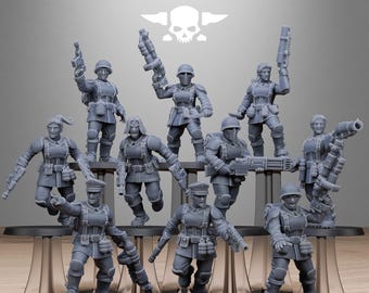 3D Printed FreeGuard Sisters by StationForge Miniatures