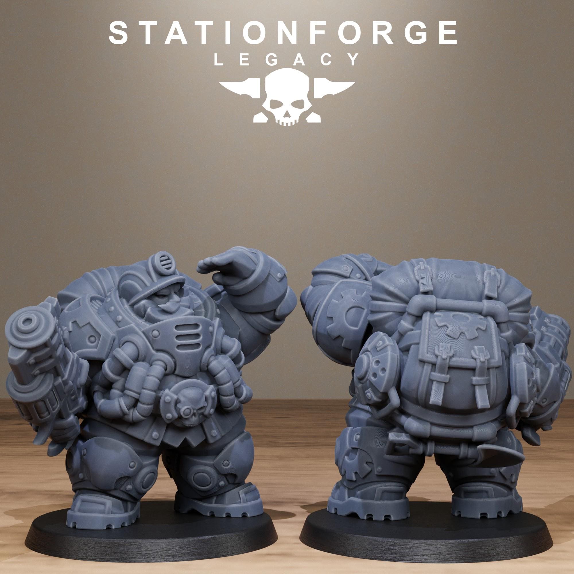 3D Printed Ironvale Gearholders by Stationforge Miniatures - Etsy