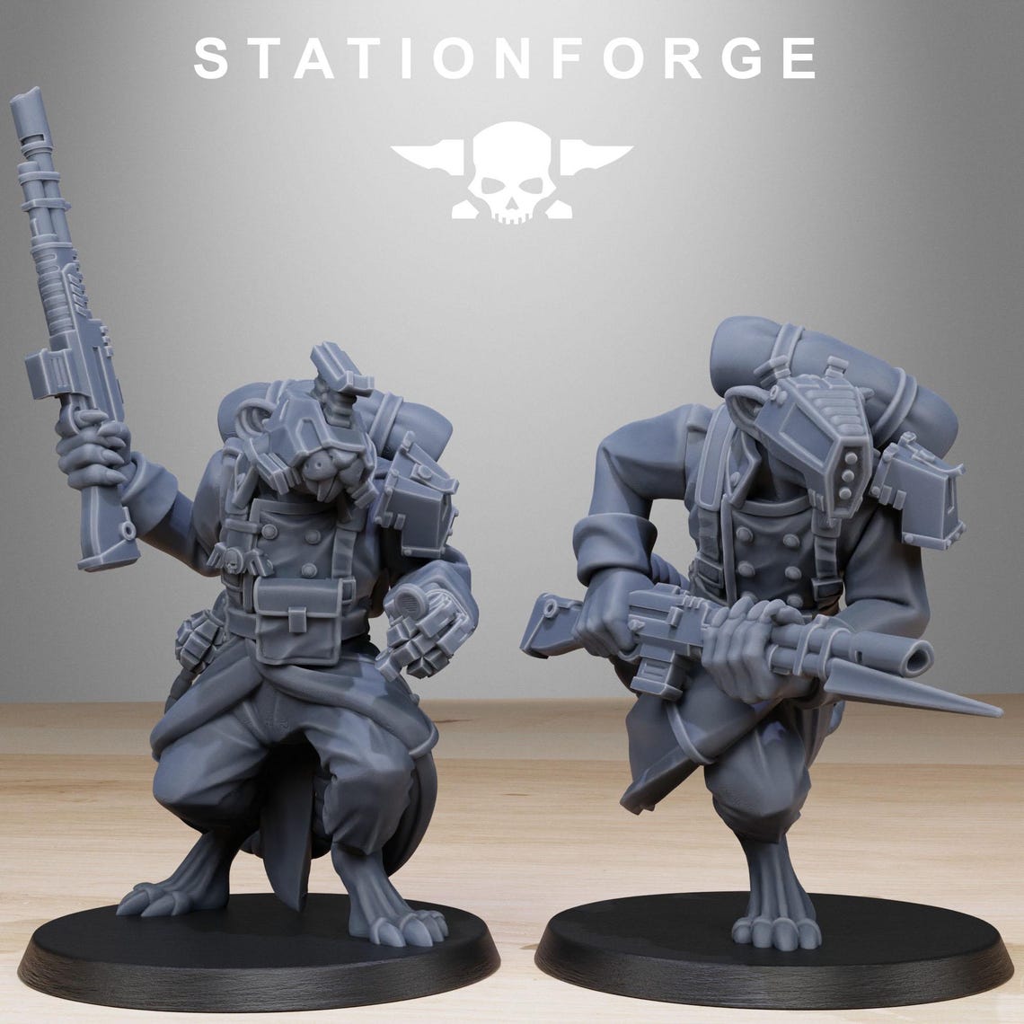 3D Printed Grimguard Raticus by Stationforge Miniatures - Etsy