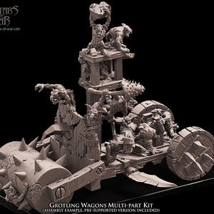 3D Printed Grotling Battle Wagon by Avatars of War