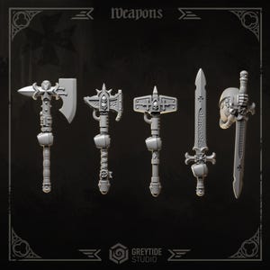 3d Printed Eternal Crusader Weapons Upgrade Kit by Greytide Studio