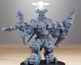 3D Printed Orkaz Exo Boss by StationForge Miniatures