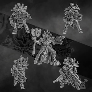 3d Printed Unholy Sisters by DakkaDakka Miniatures