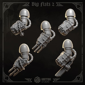 3d Printed Eternal Crusader Big Fists #2 x10 Upgrade Kit by Greytide Studio