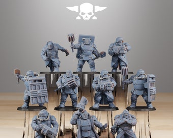 3D Printed GrimGuard Mutants x10 by StationForge Miniatures