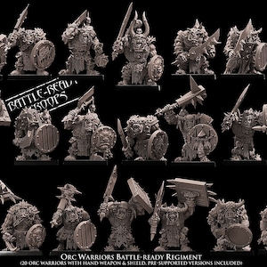 3D printed Orc Warriors x20 by Avatars of War