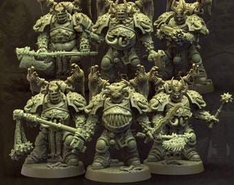 3d Printed Decay Soldiers x8 by Immaterium God Miniatures