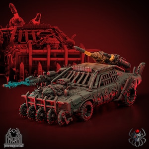 3D Printed Ork Muscle Car by Eightlegs Miniatures