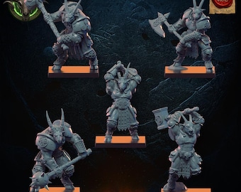 3D Printed Longhorn Herd Regiment x10 by Lost Kingdom Miniatures