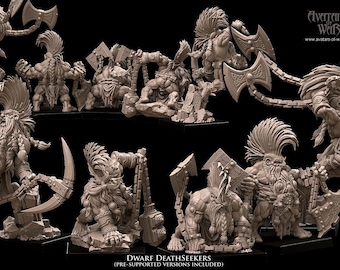 3D printed Dwarf Deathseekers by Avatars of War